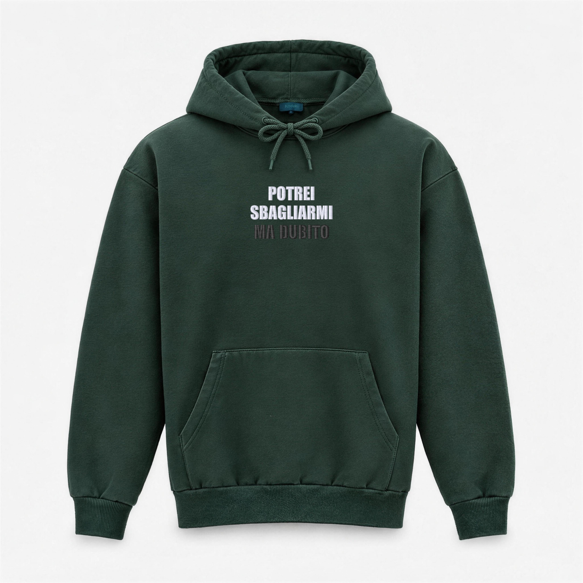 Winter Hoodie with "I Could Be Wrong But I Doubt" Embroidery