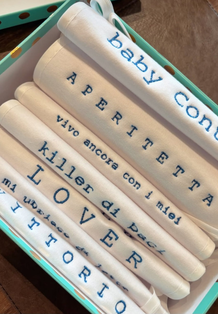 Bavaglino personalizzabile – Ricamato su misura per il tuo piccolo