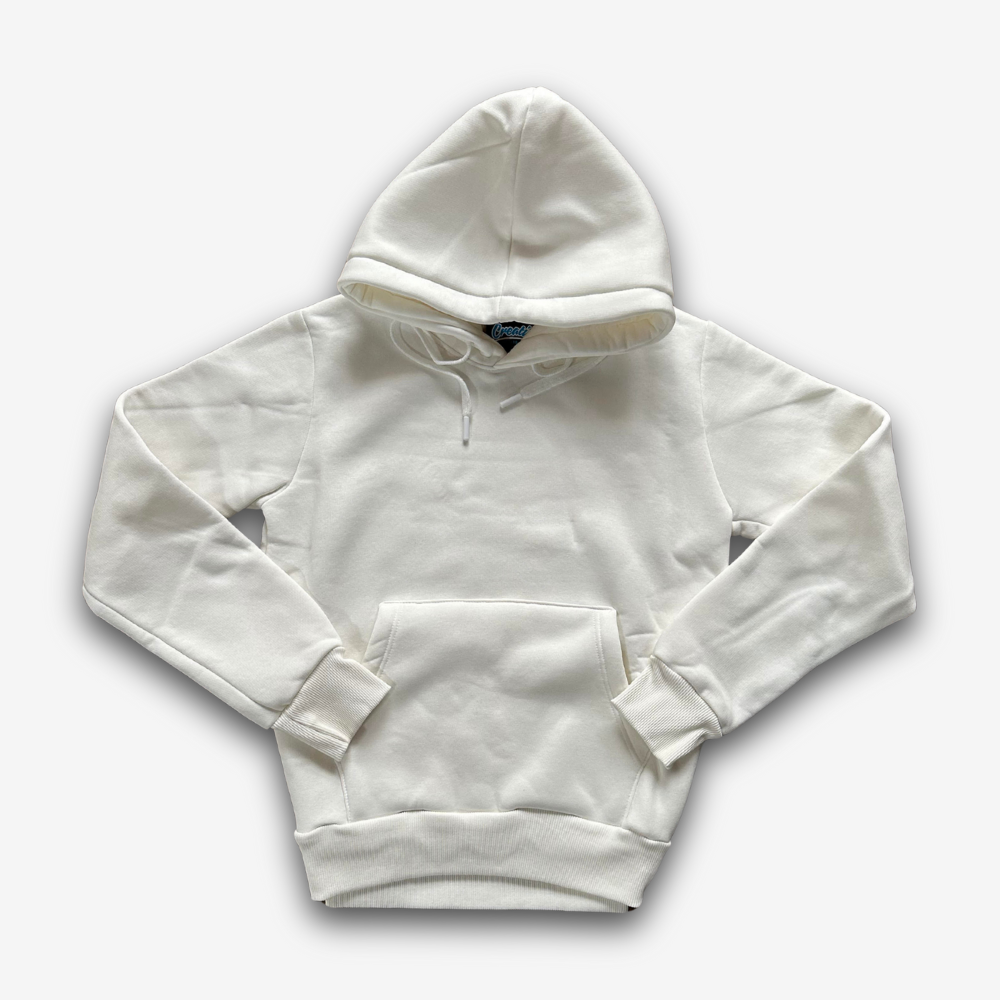 Felpa Donna con Cappuccio "anche meno" – Ricamo centrale