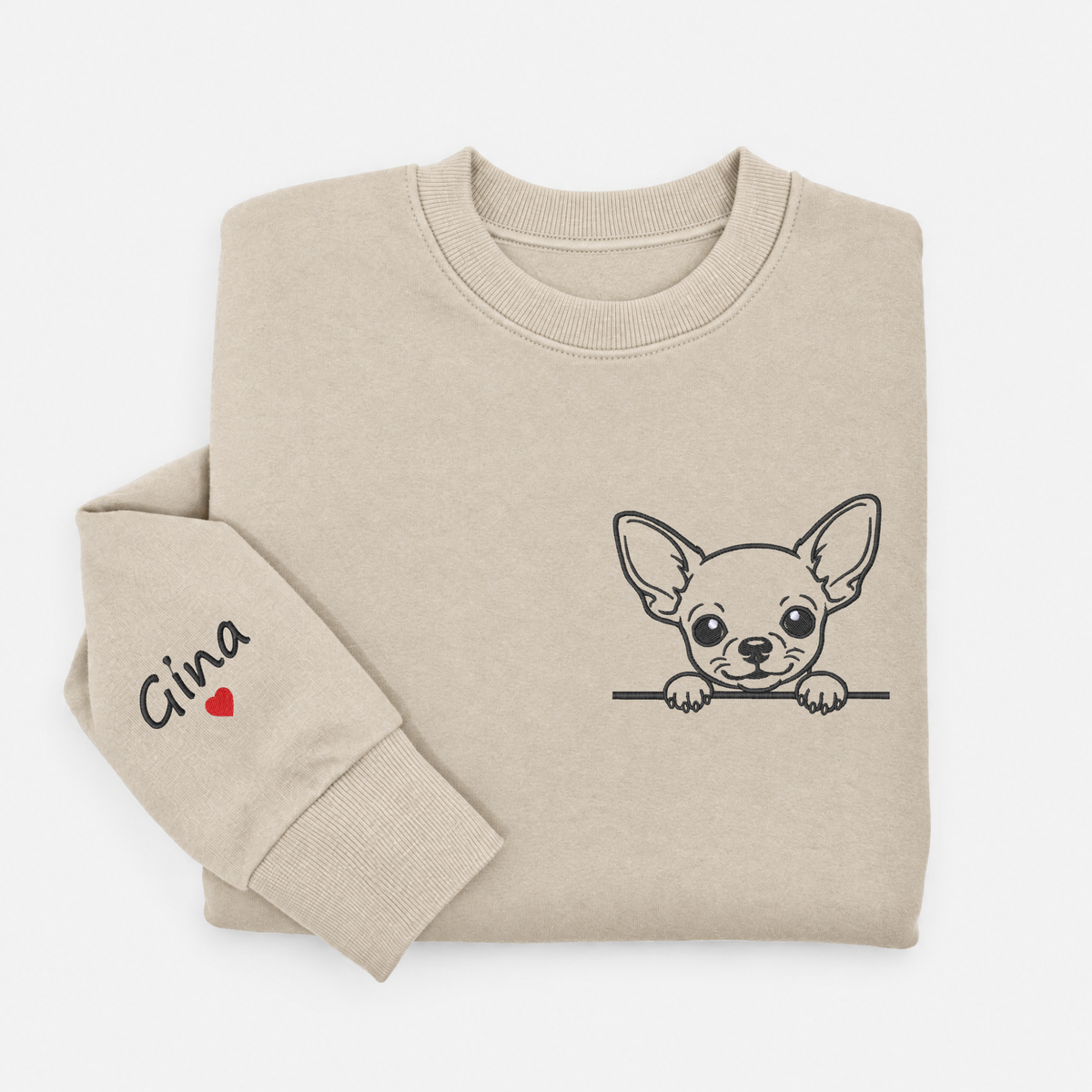 Felpa donna con Pinscher ricamato
