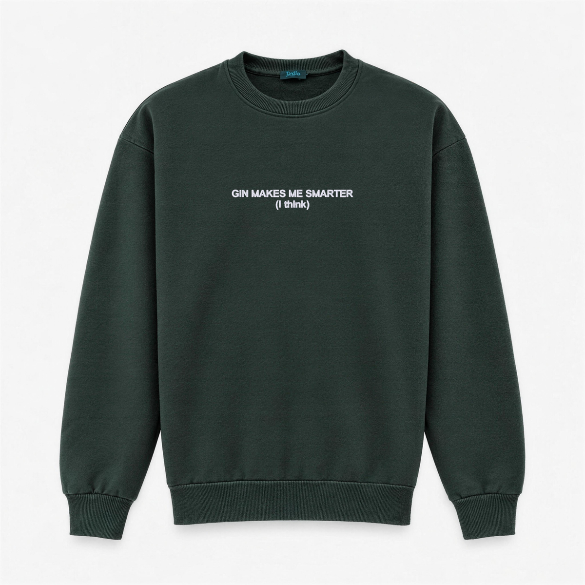 Men's Crewneck Sweatshirt "Gin Makes Me Smarter (I Think)" – Central Embroidery