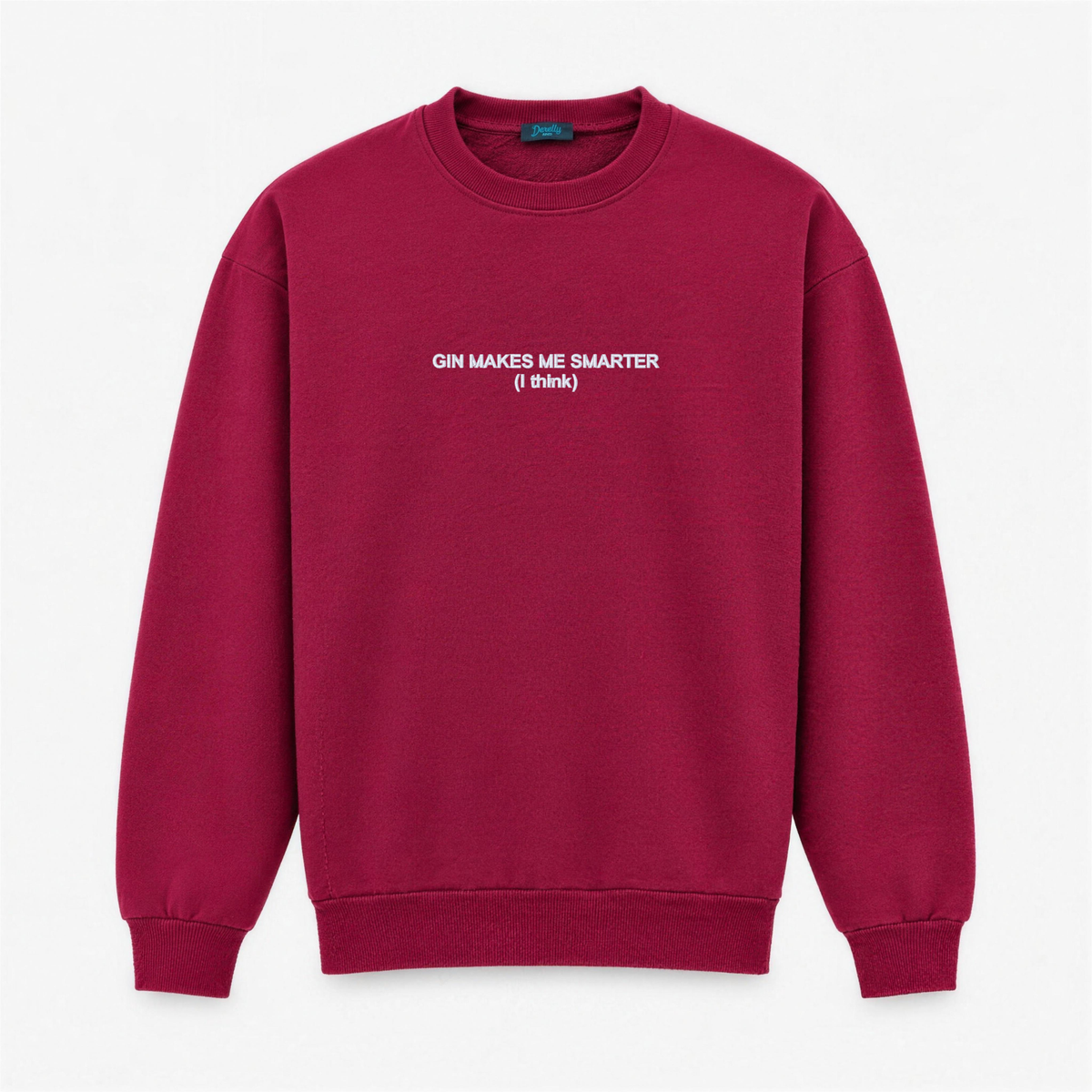 Men's Crewneck Sweatshirt "Gin Makes Me Smarter (I Think)" – Central Embroidery