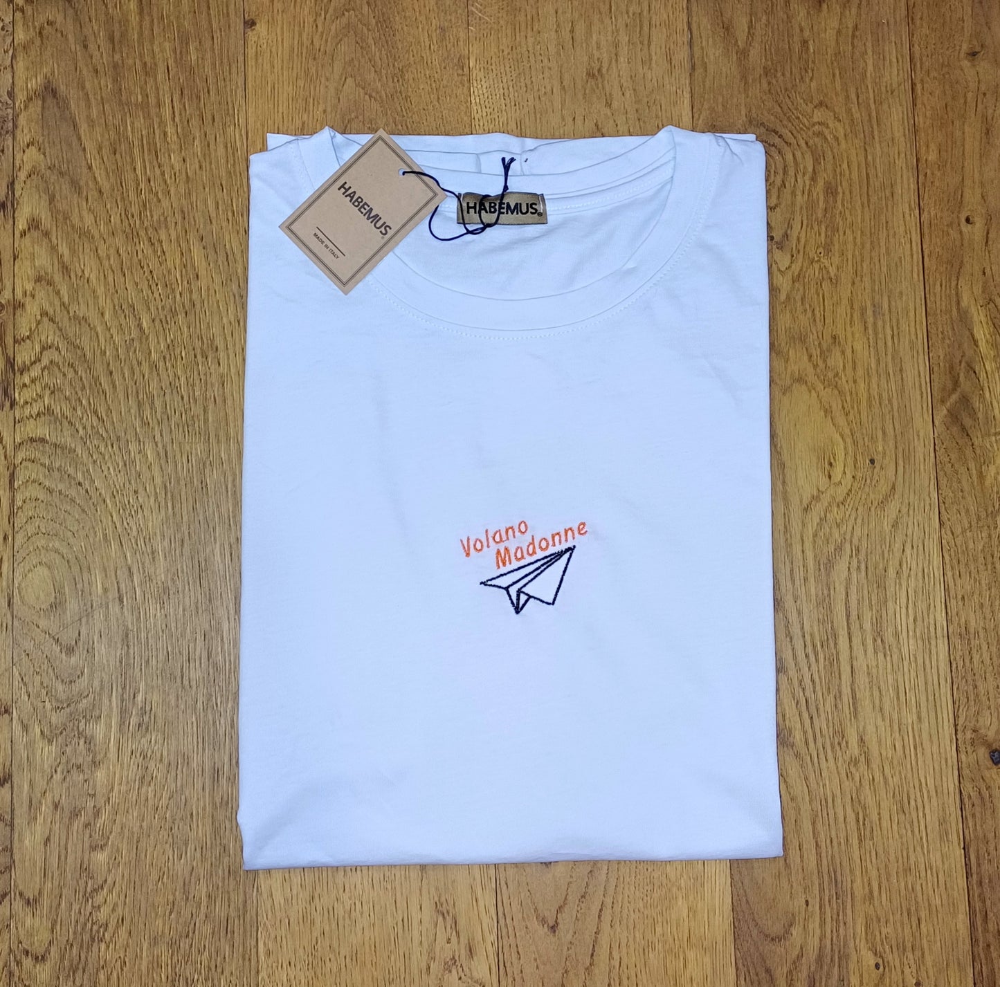 T-shirt Uomo Ricamata "Volano Mado**e"
