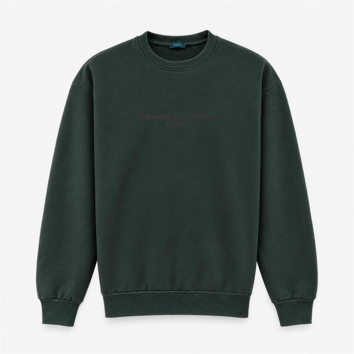 Men's Crewneck Sweatshirt "Gin Makes Me Smarter (I Think)" – Central Embroidery