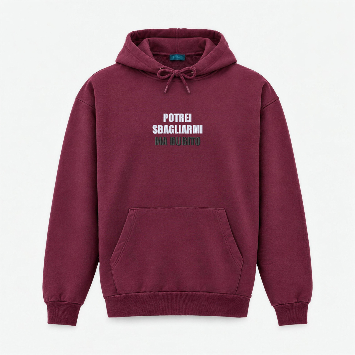 Winter Hoodie with "I Could Be Wrong But I Doubt" Embroidery