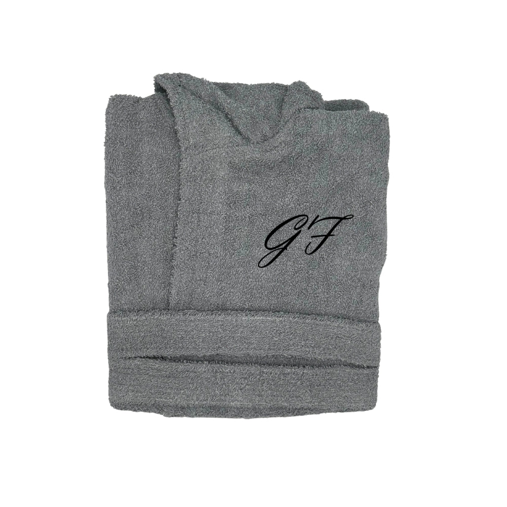 Accappatoio Personalizzato con Iniziali – Ricamo lato cuore