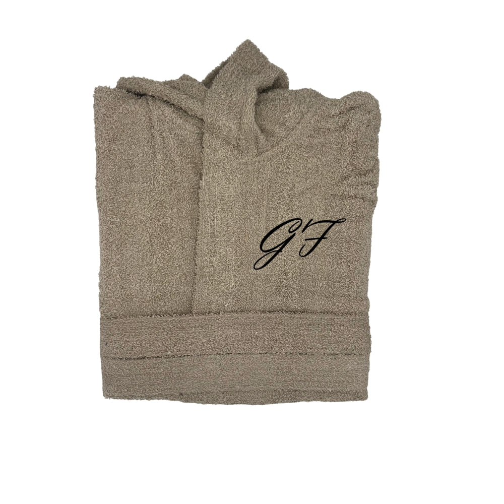 Accappatoio Personalizzato con Iniziali – Ricamo lato cuore