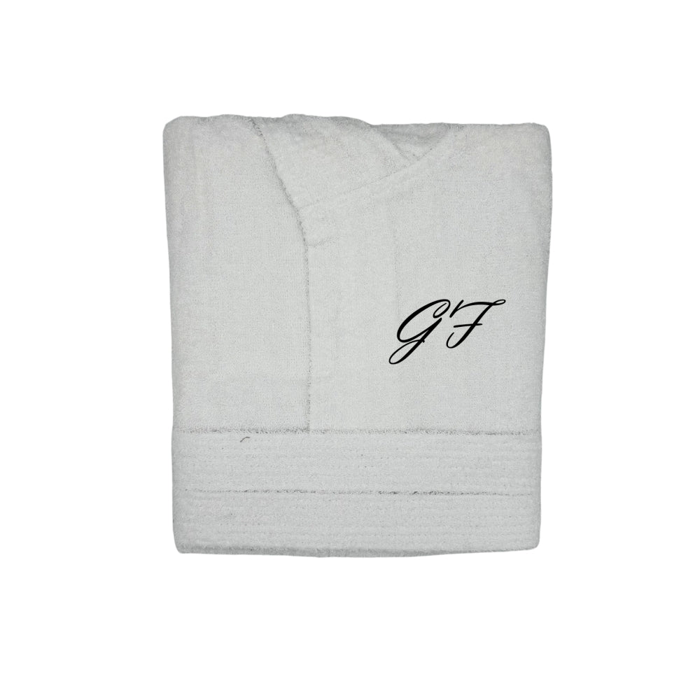Accappatoio Personalizzato con Iniziali – Ricamo lato cuore