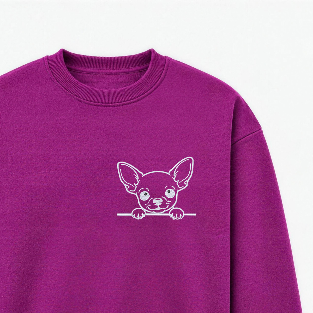 Felpa donna con Pinscher ricamato