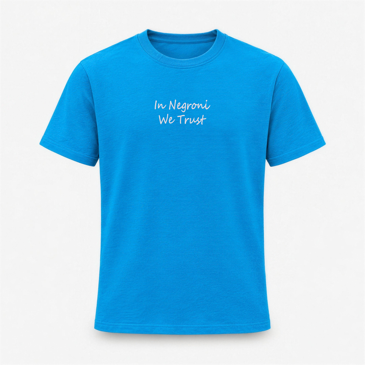 T-shirt Uomo Ricamata "In Negroni We Trust"