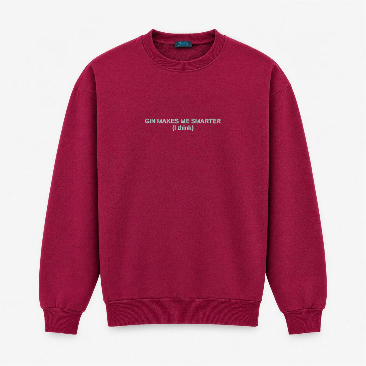 Men's Crewneck Sweatshirt "Gin Makes Me Smarter (I Think)" – Central Embroidery