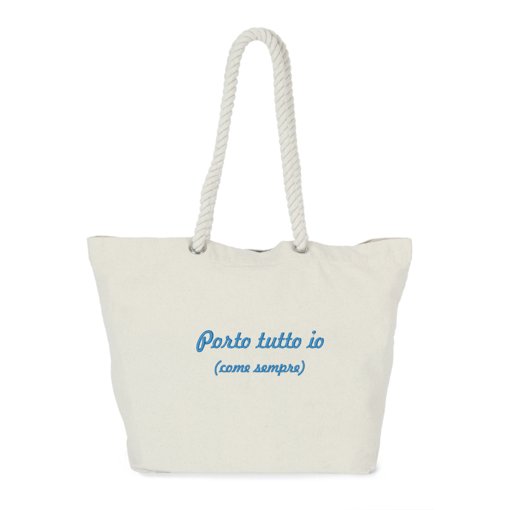 Borsa Ricamata "porto tutto io"
