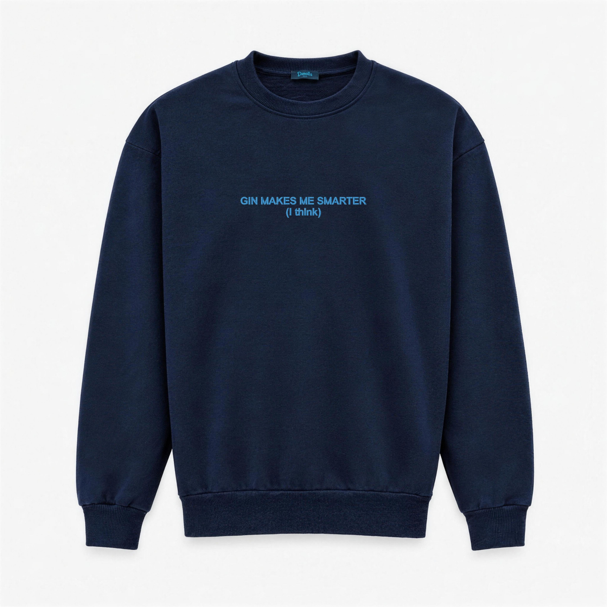 Men's Crewneck Sweatshirt "Gin Makes Me Smarter (I Think)" – Central Embroidery