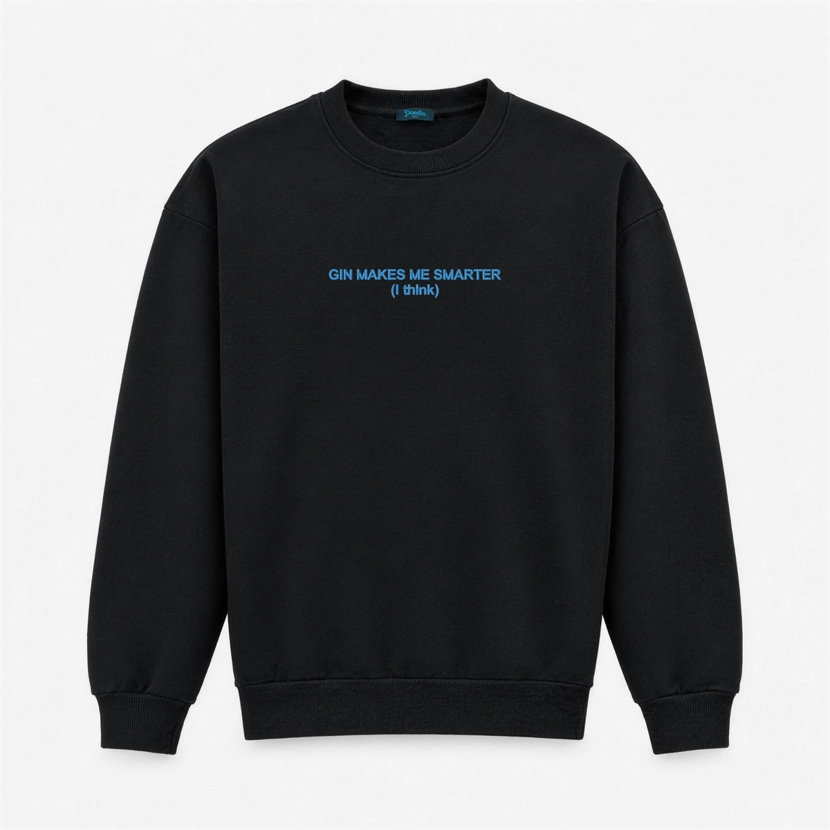 Men's Crewneck Sweatshirt "Gin Makes Me Smarter (I Think)" – Central Embroidery