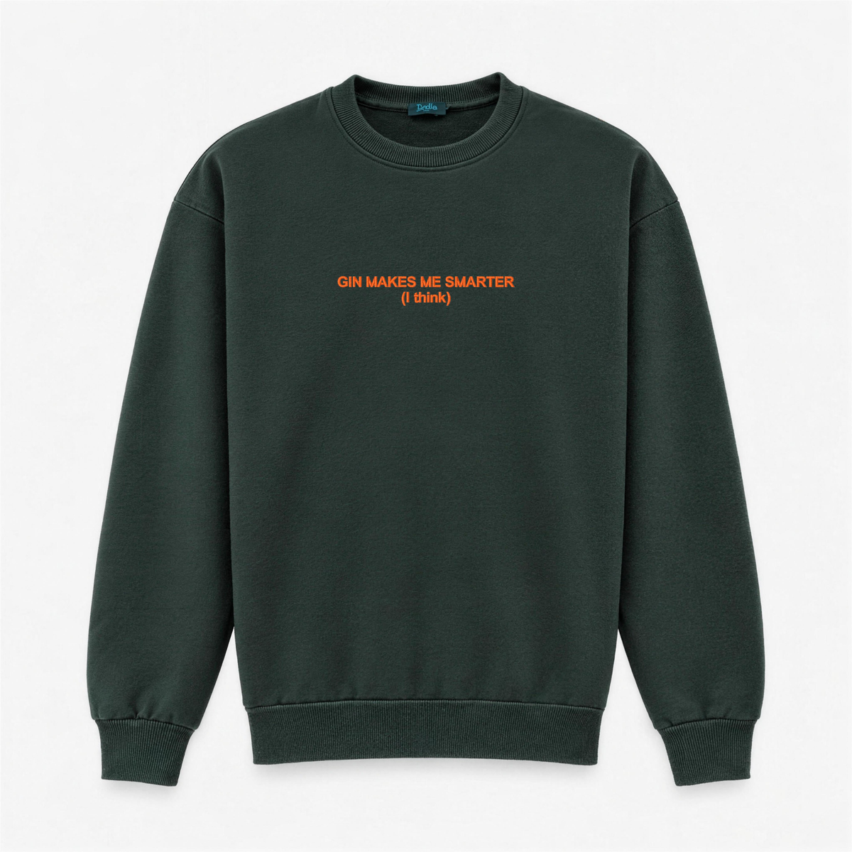 Men's Crewneck Sweatshirt "Gin Makes Me Smarter (I Think)" – Central Embroidery