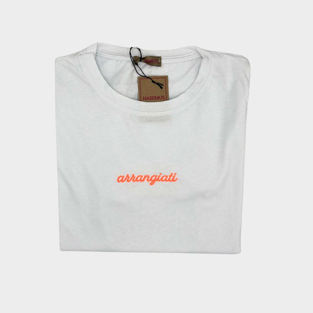 T-shirt donna Ricamata " arrangiati "