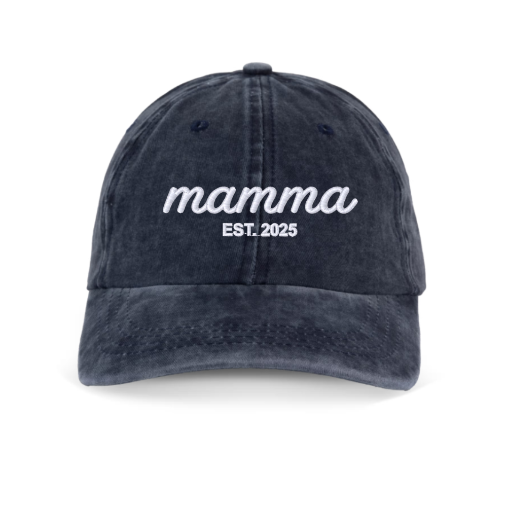Cappellino personalizzato — MAMMA EST. con nomi ricamati