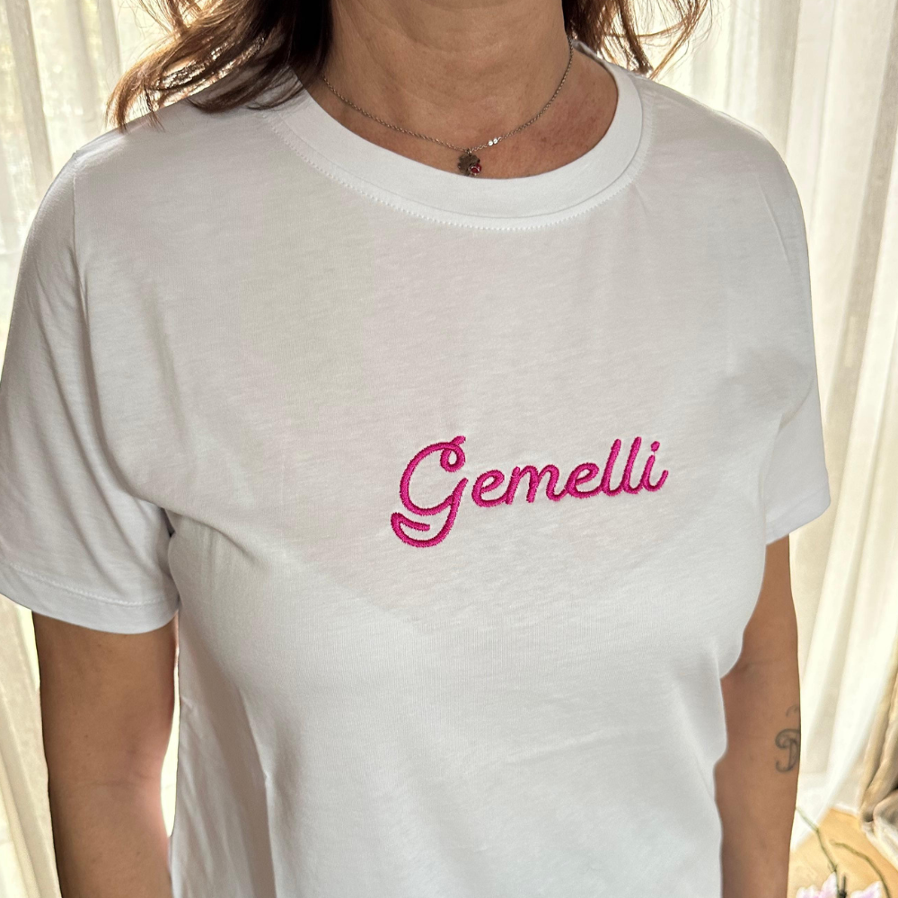 T-shirt Bianca Donna segno zodiacale