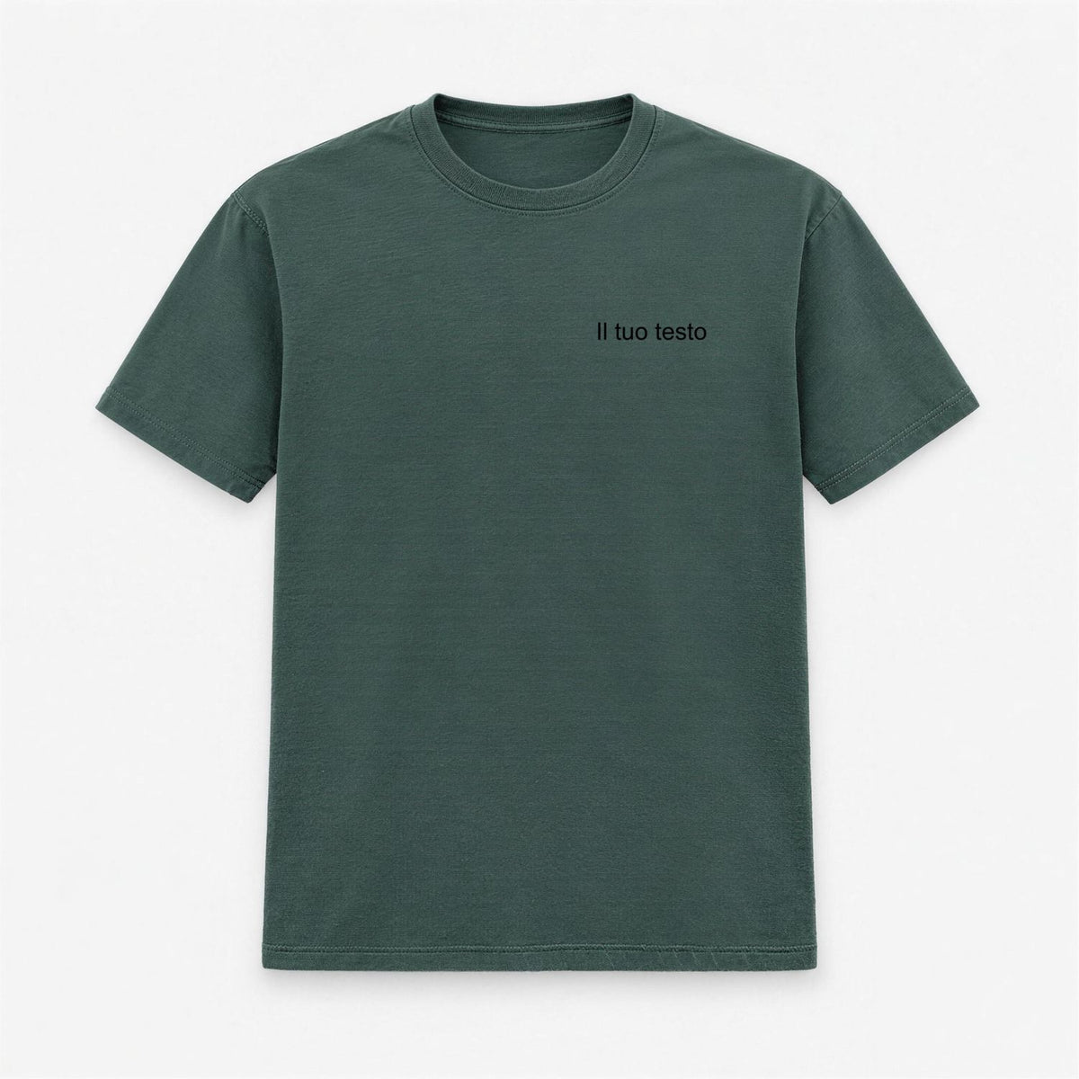 T-shirt Uomo con Ricamo Personalizzato Centrale o Lato Cuore