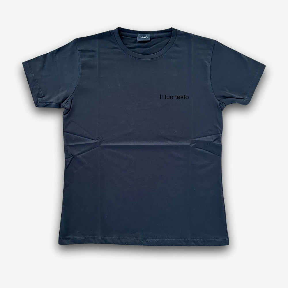 T-shirt Uomo con Ricamo Personalizzato Centrale o Lato Cuore