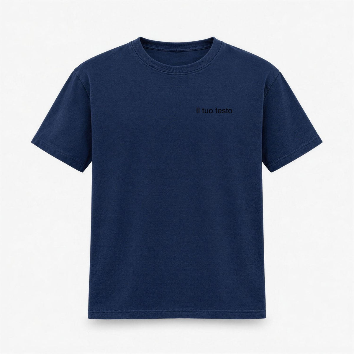 T-shirt Uomo con Ricamo Personalizzato Centrale o Lato Cuore
