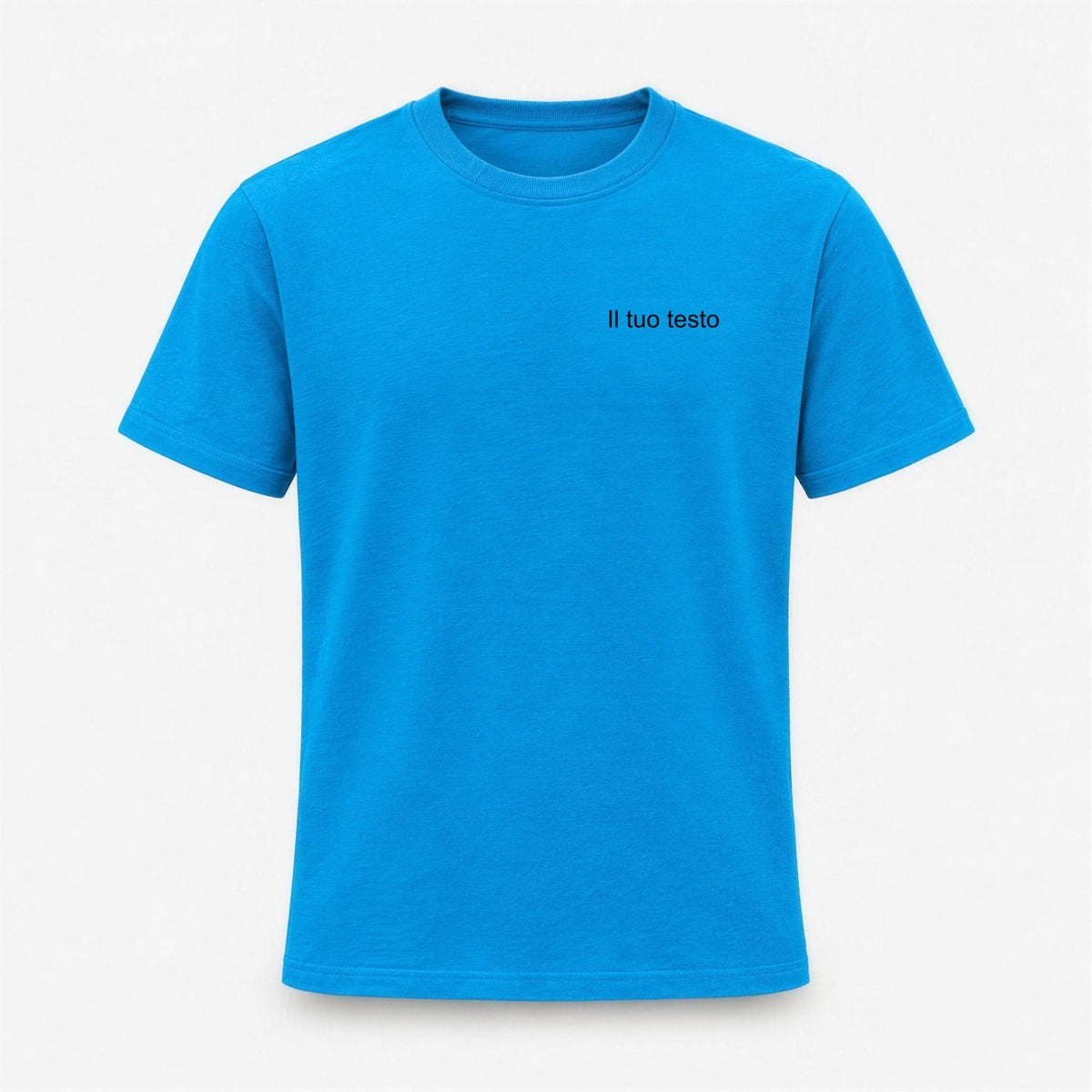 T-shirt Uomo con Ricamo Personalizzato Centrale o Lato Cuore