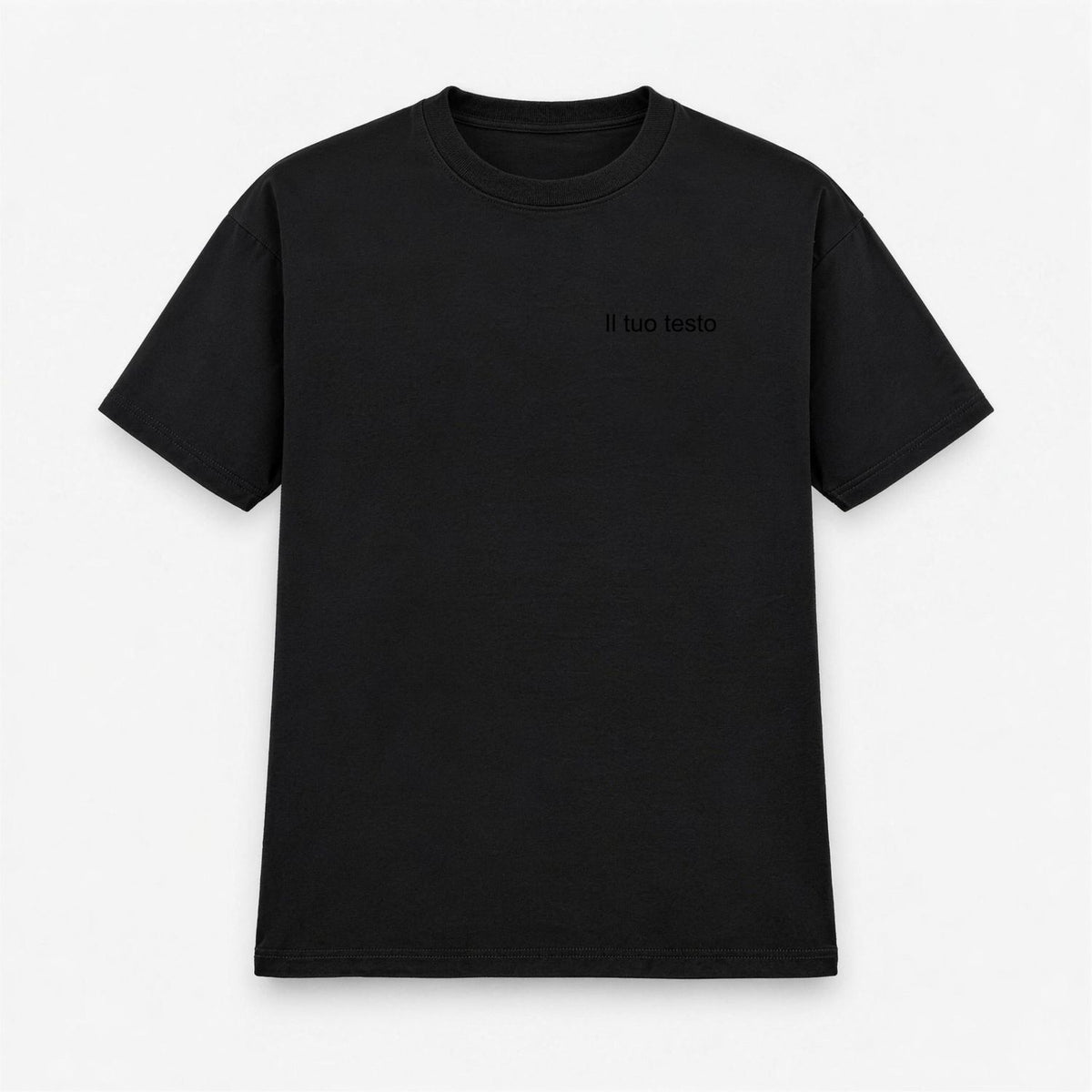 T-shirt Uomo con Ricamo Personalizzato Centrale o Lato Cuore
