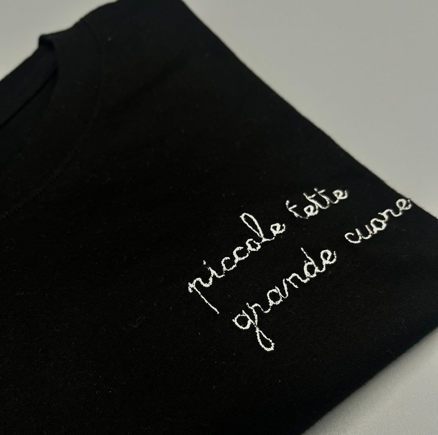 T-shirt mezza manica Donna "Piccole Tette Grande Cuore"