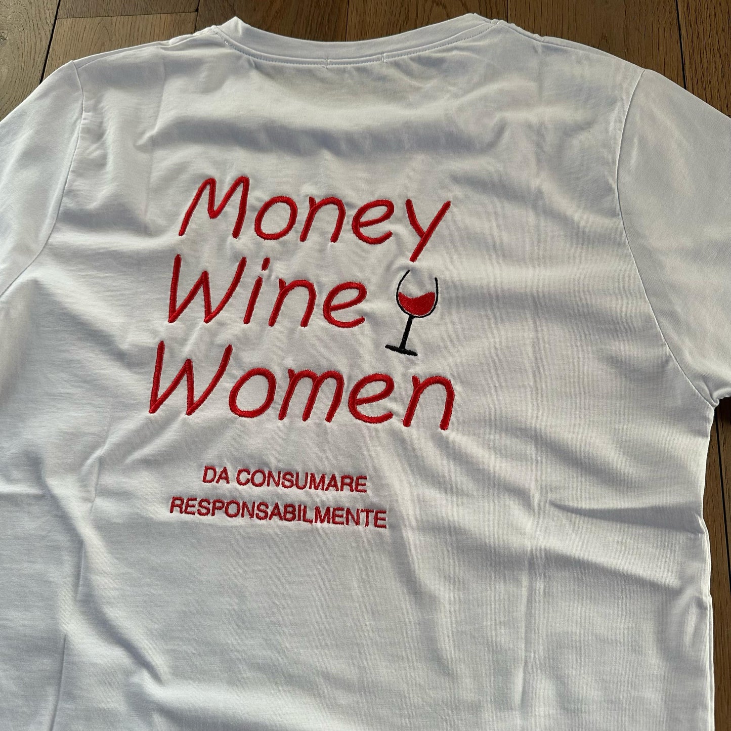T-shirt uomo "Money , Wine , Women"