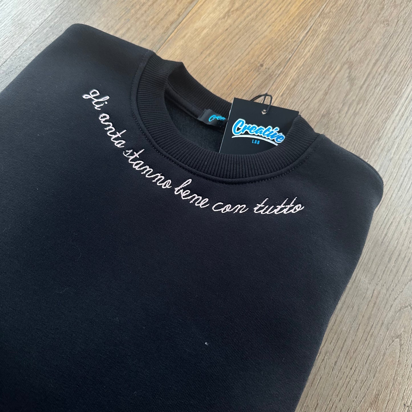 Felpa donna ricamata