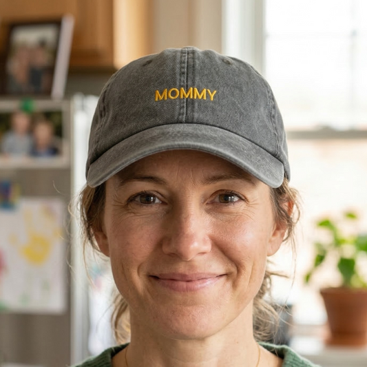 cappellino ricamato mommy