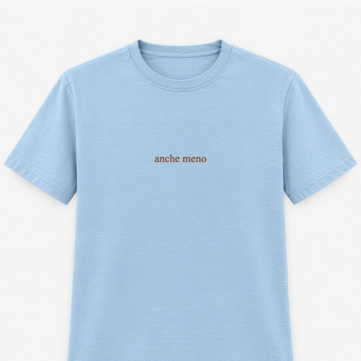 T-shirt Donna con ricamo " anche meno "