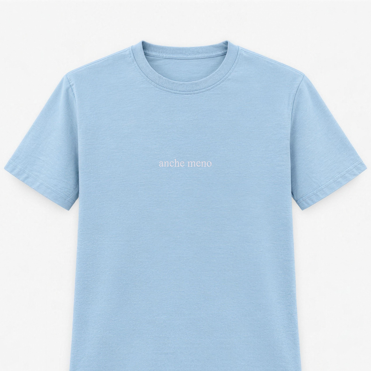 T-shirt Donna con ricamo " anche meno "
