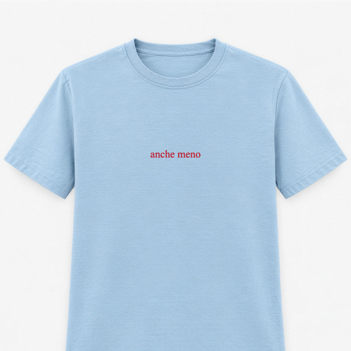 T-shirt Donna con ricamo " anche meno "