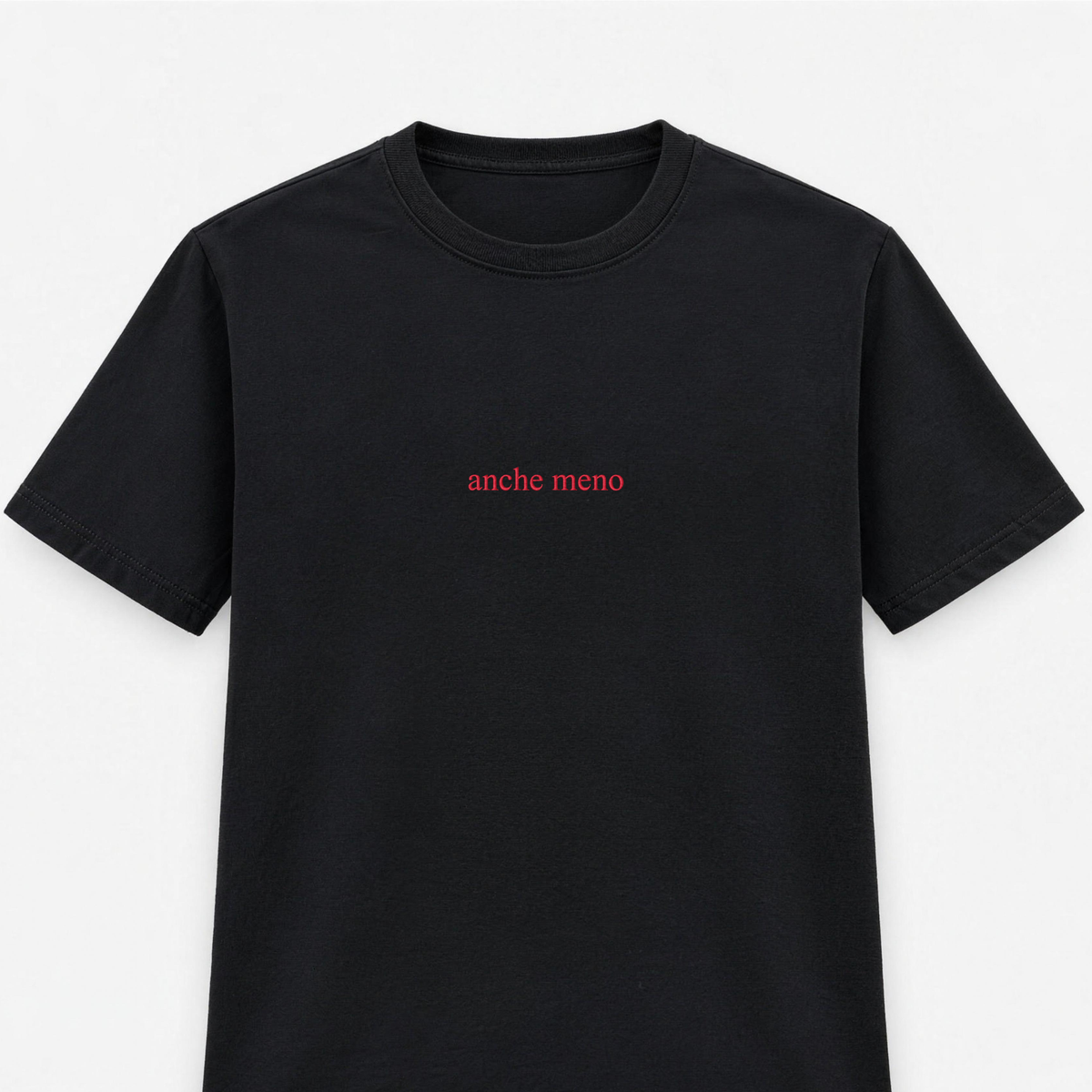 T-shirt Donna con ricamo " anche meno "