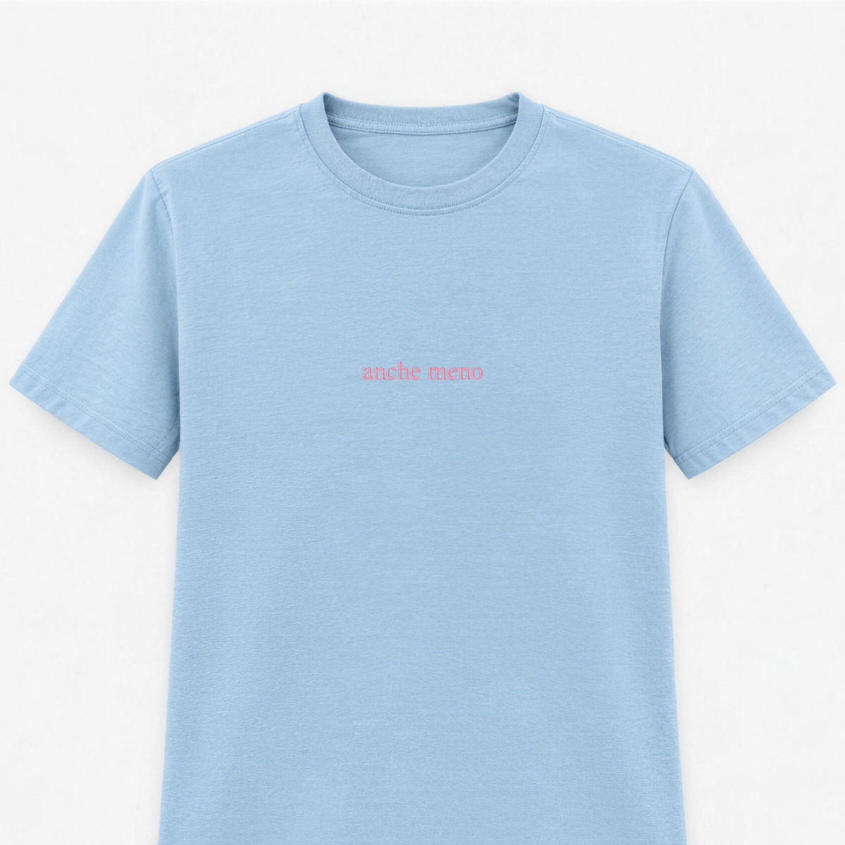T-shirt Donna con ricamo " anche meno "