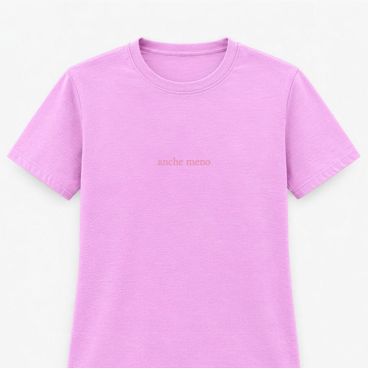 T-shirt Donna con ricamo " anche meno "