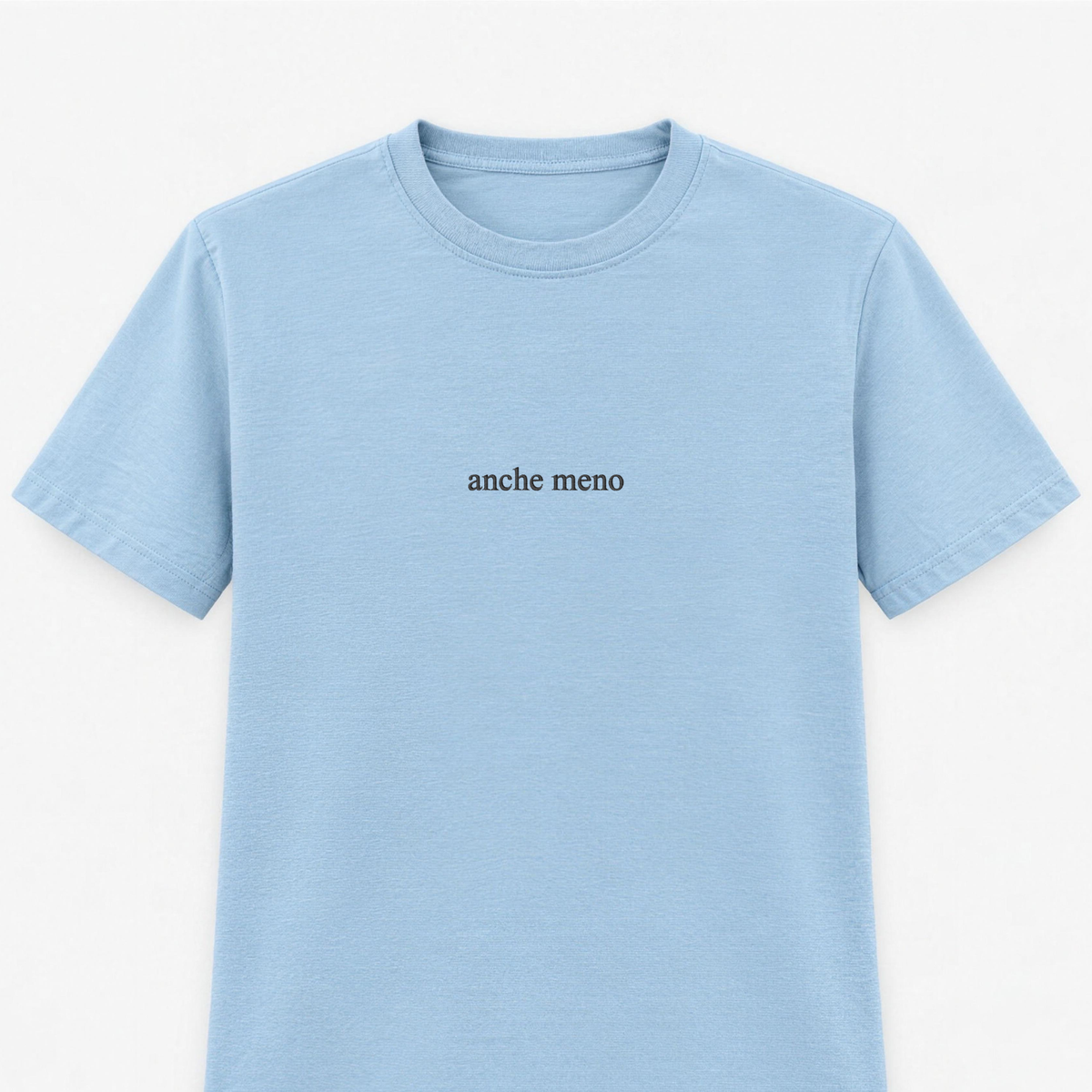 T-shirt Donna con ricamo " anche meno "