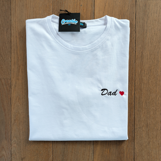 t-shirt dad ricamata