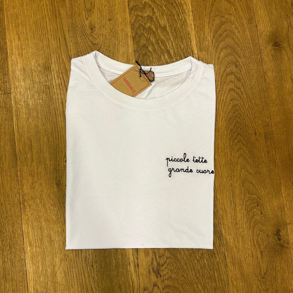 T-shirt mezza manica Donna "Piccole Tette Grande Cuore"