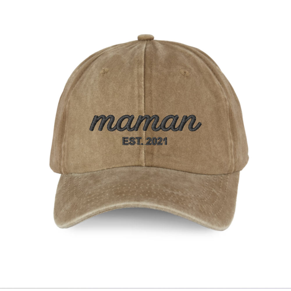 Casquette personnalisée — MAMAN EST. avec prénoms brodés