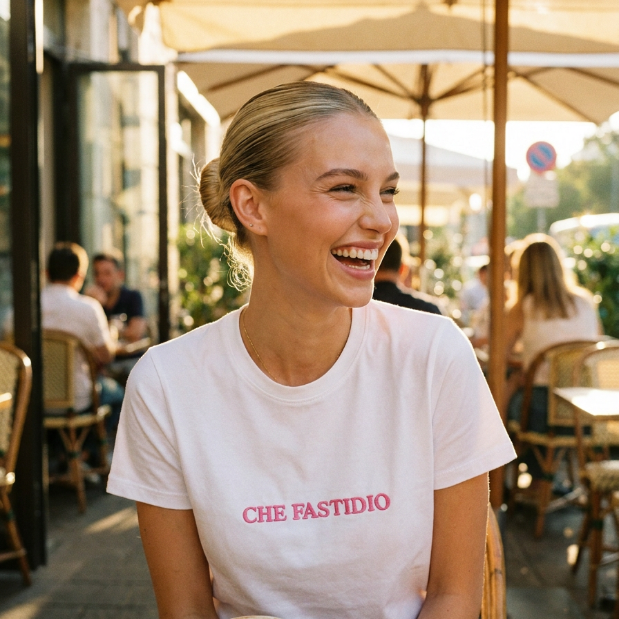 T-shirt donna ricamata