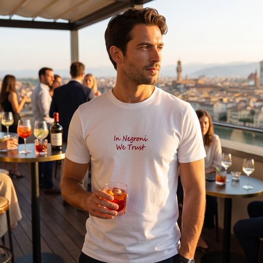 T-shirt uomo ricamata negroni