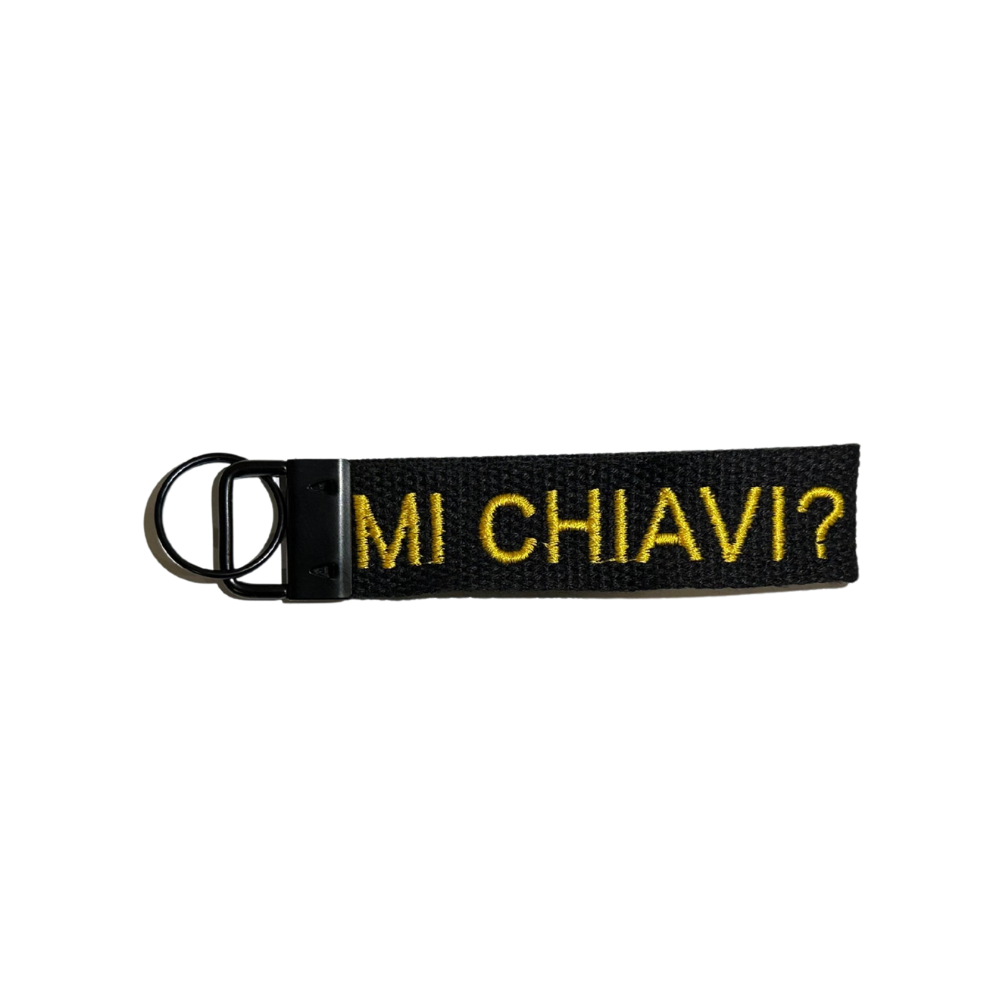Portachiavi Ricamato "MI CHIAVI?"