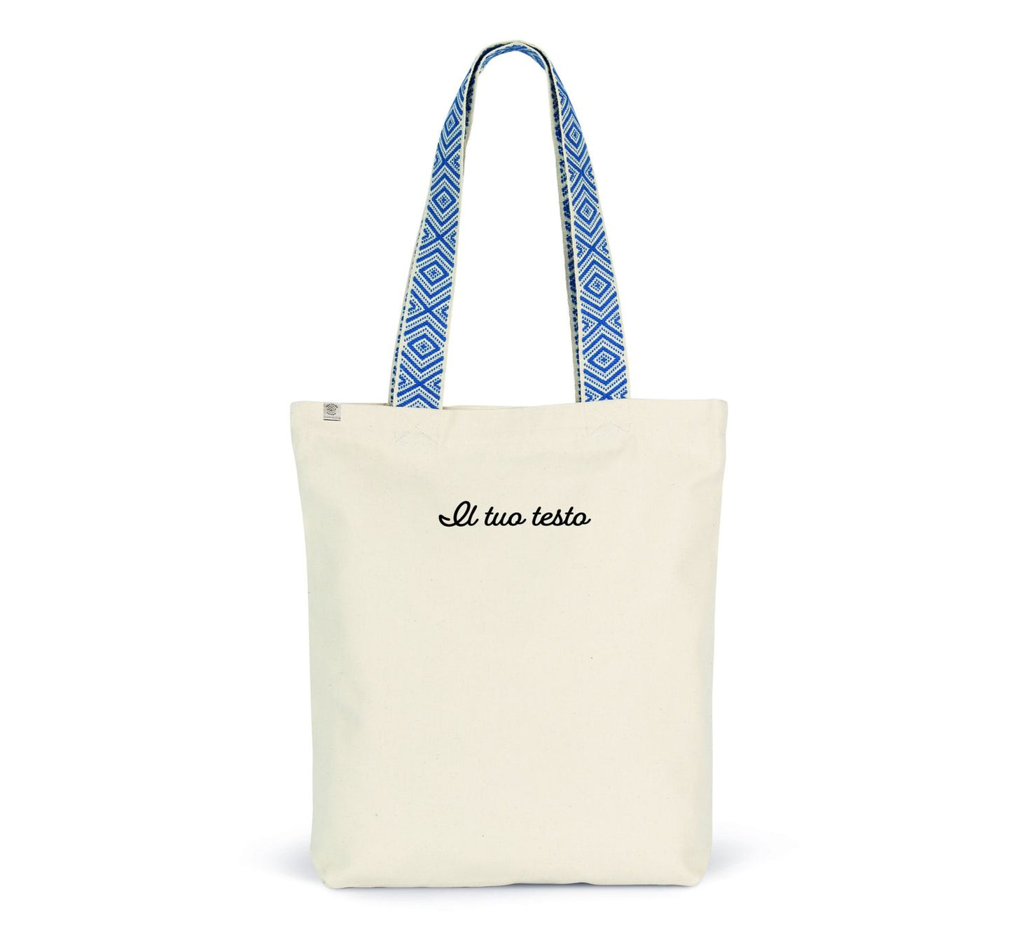 Borsa Shopper con manici Ethnic - Personalizzabile con ricamo