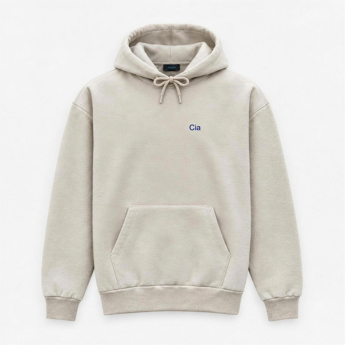 Men's Custom Hoodie – Central or Side Heart Embroidery