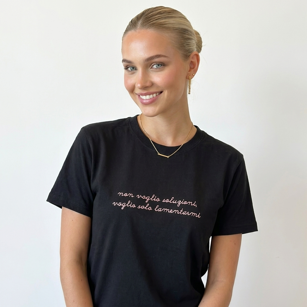 Women's Embroidered T-Shirt "I Don't Want Solutions, I Just Want to Complain"