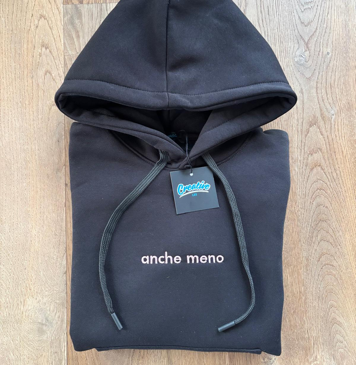 Felpa donna ricamata con cappuccio