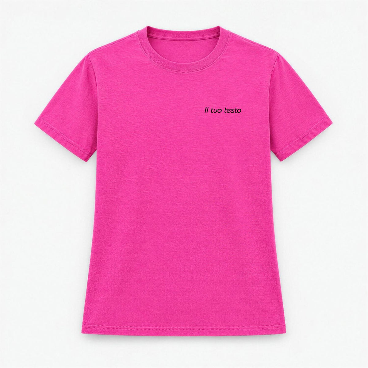 T-shirt Donna Personalizzata con Ricamo Centrale o Lato Cuore