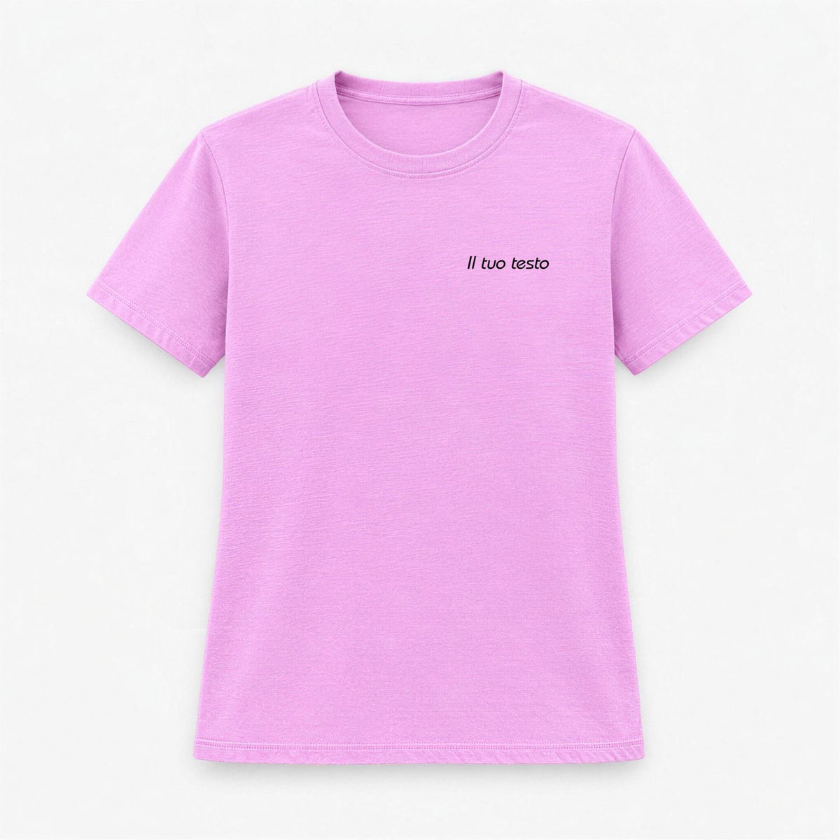 T-shirt Donna Personalizzata con Ricamo Centrale o Lato Cuore